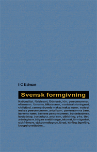 Omslag till Svensk formgivning