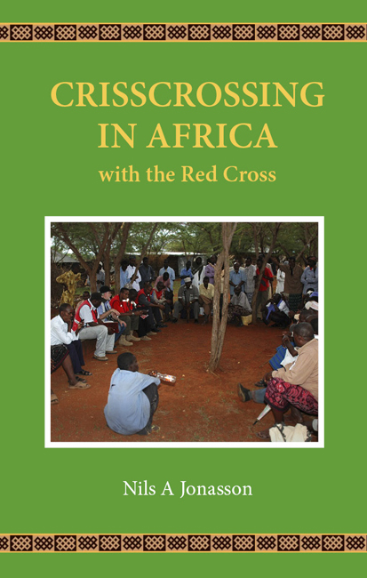 Omslag till Criss-crossing in Afrika with the Red Cross